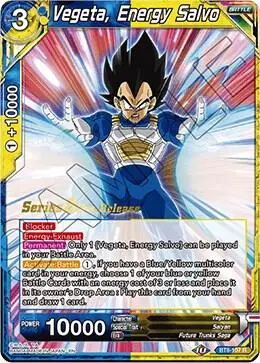 Vegeta, Energy Salvo card art