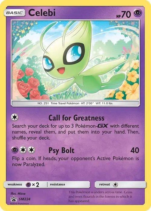 Celebi - SM224 card art