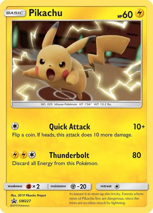 Pikachu - SM227 card art