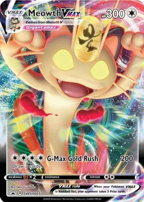 Meowth VMAX - SWSH005 card art
