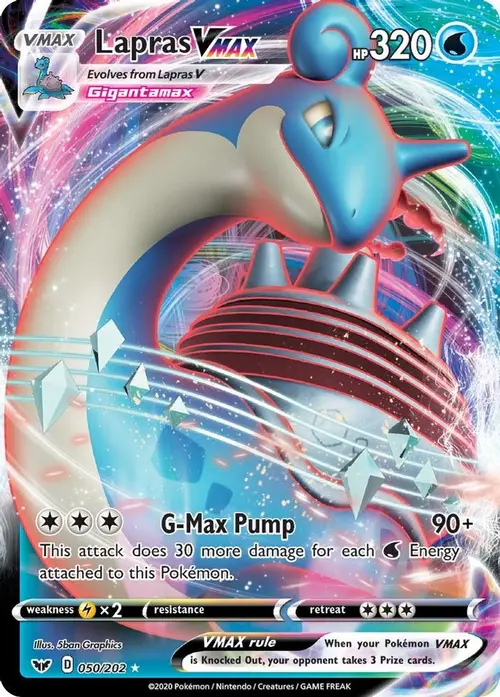 Lapras VMAX card art