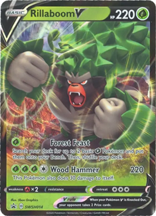 Rillaboom V - SWSH014 card art