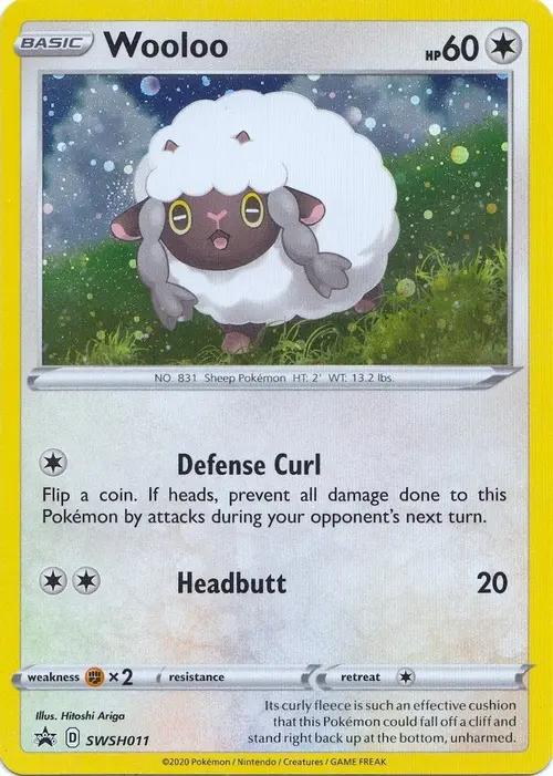 Wooloo - SWSH011 card art