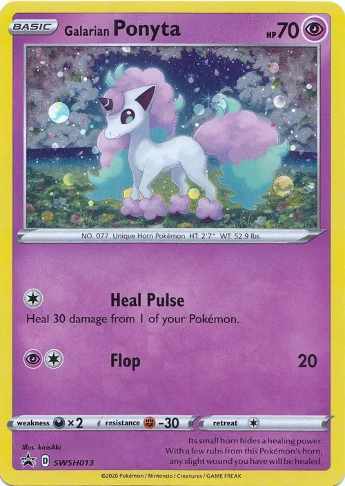 Galarian Ponyta - SWSH013 card art