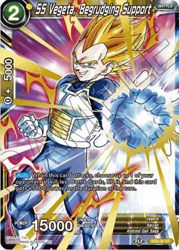 SS Vegeta, Begrudging Support card art