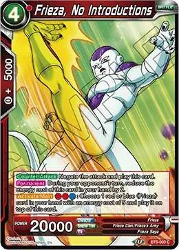 Frieza, No Introductions card art