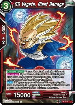 SS Vegeta, Blast Barrage card art