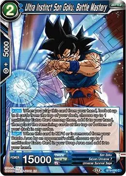 Ultra Instinct Son Goku, Battle Mastery card art