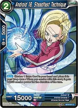 Android 18, Steadfast Technique card art