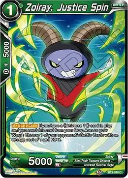 Zoiray, Justice Spin card art
