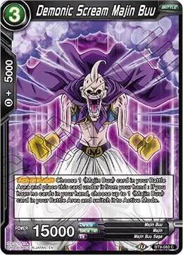 Demonic Scream Majin Buu card art