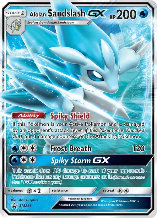 Alolan Sandslash GX - SM236 card art