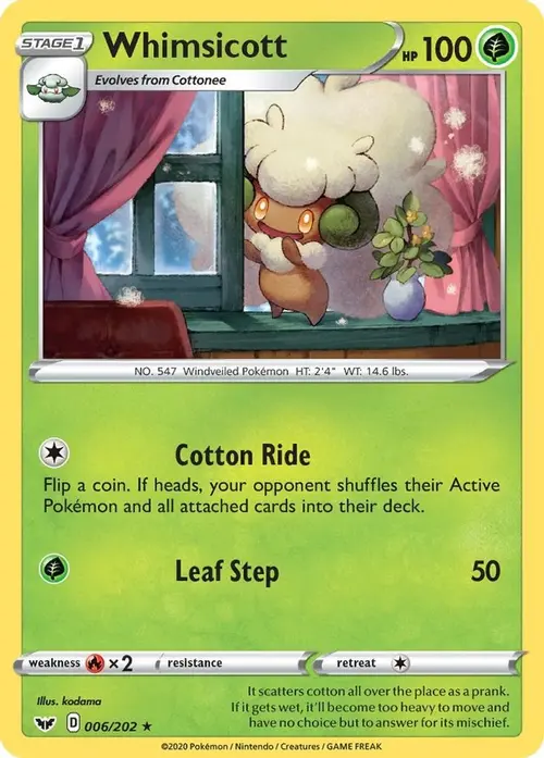 Whimsicott card art