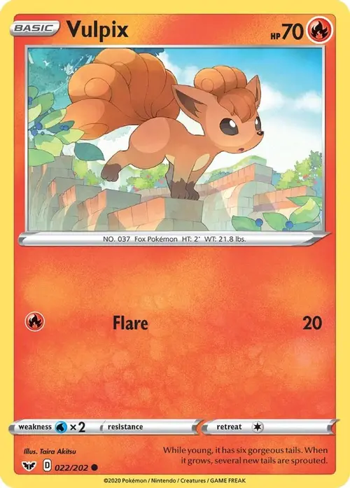 Vulpix card art