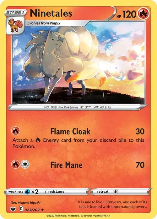 Ninetales card art