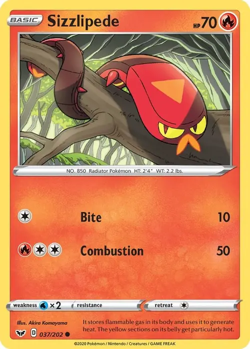 Sizzlipede (037) card art