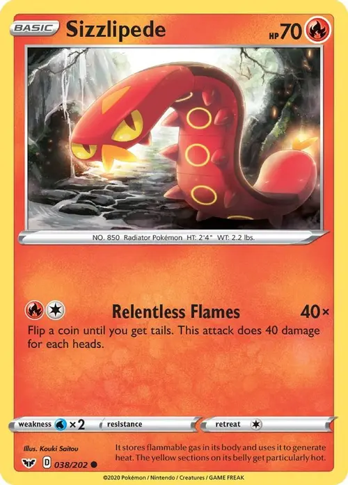 Sizzlipede (038) card art