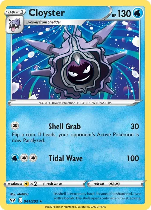 Cloyster card art