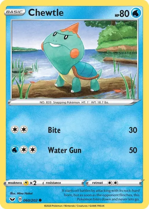 Chewtle card art
