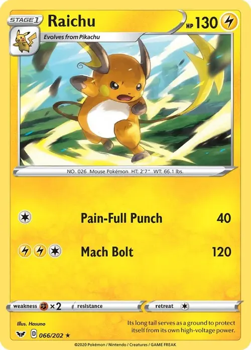 Raichu card art