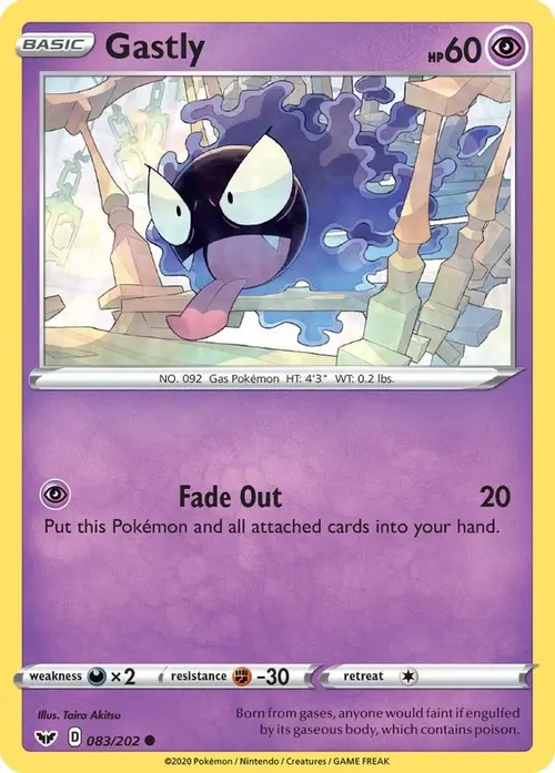 Gastly card art