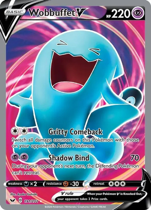 Wobbuffet V (Full Art) card art