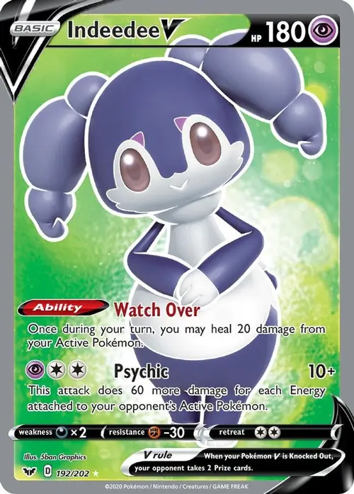 Indeedee V (Full Art) card art