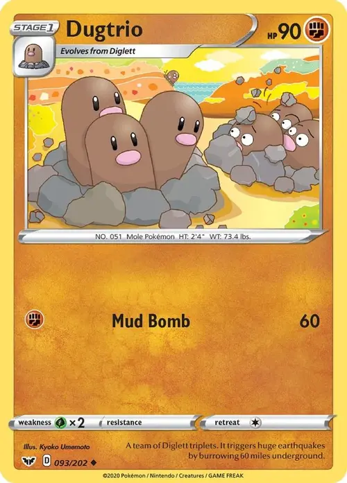 Dugtrio card art