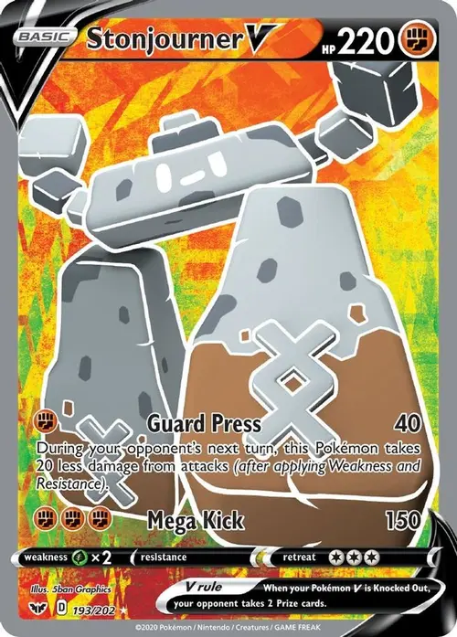 Stonjourner V (Full Art) card art