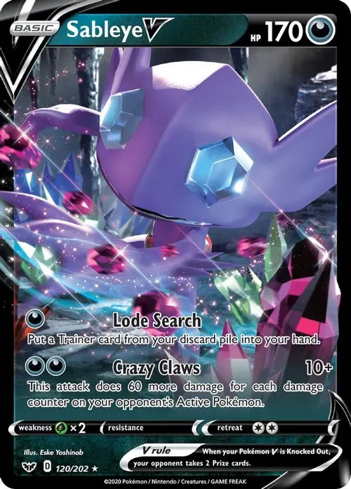 Sableye V card art