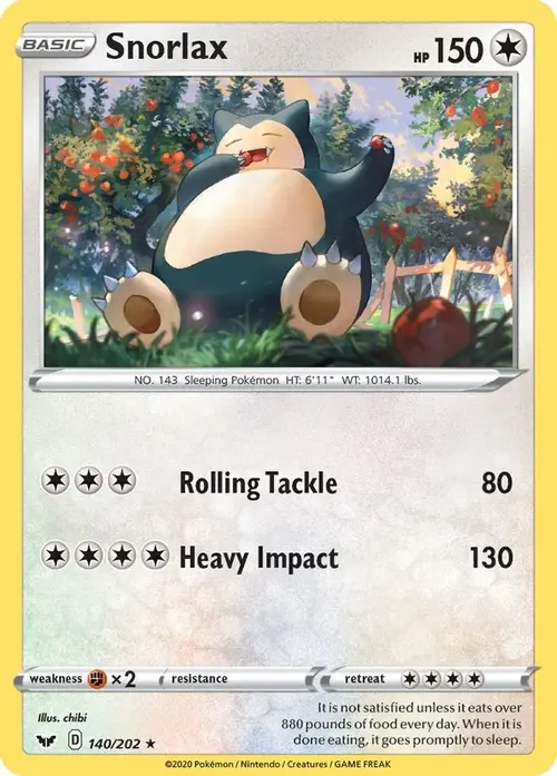Snorlax card art