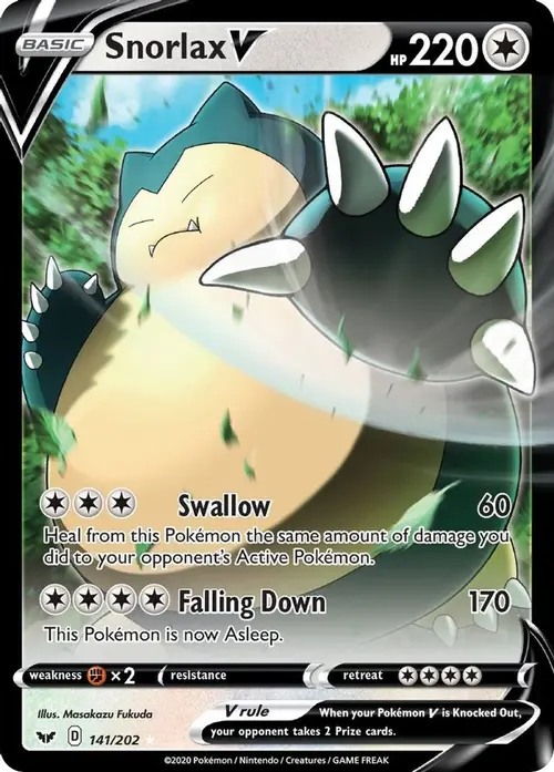 Snorlax V card art