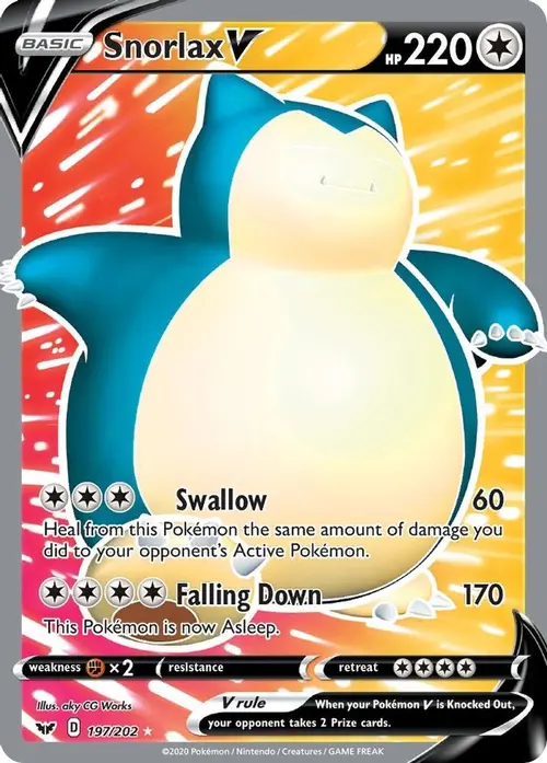 Snorlax V (Full Art) card art