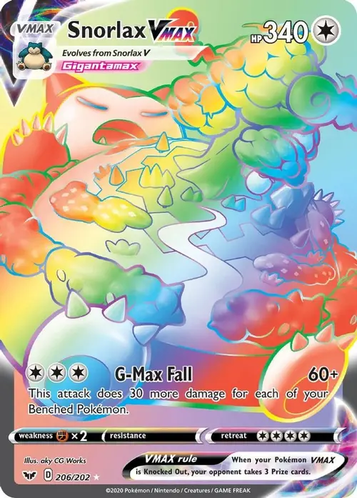 Snorlax VMAX (Secret) card art