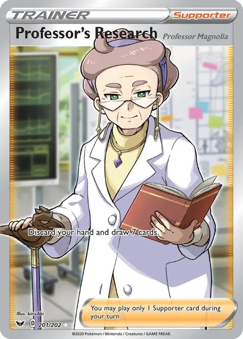 Professor's Research [Professor Magnolia] (Full Art) card art