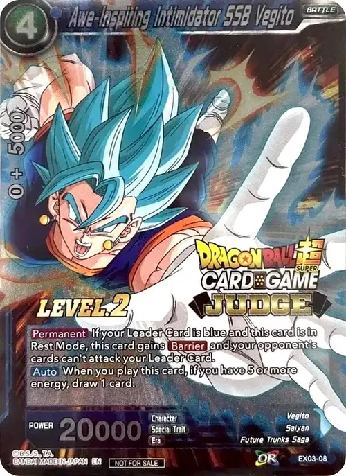 Awe-Inspiring Intimidator SSB Vegito (Level 2) card art