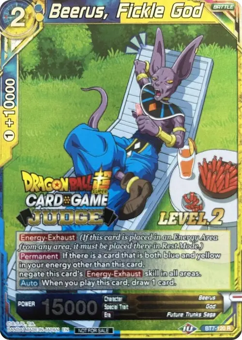 Beerus, Fickle God (Level 2) card art