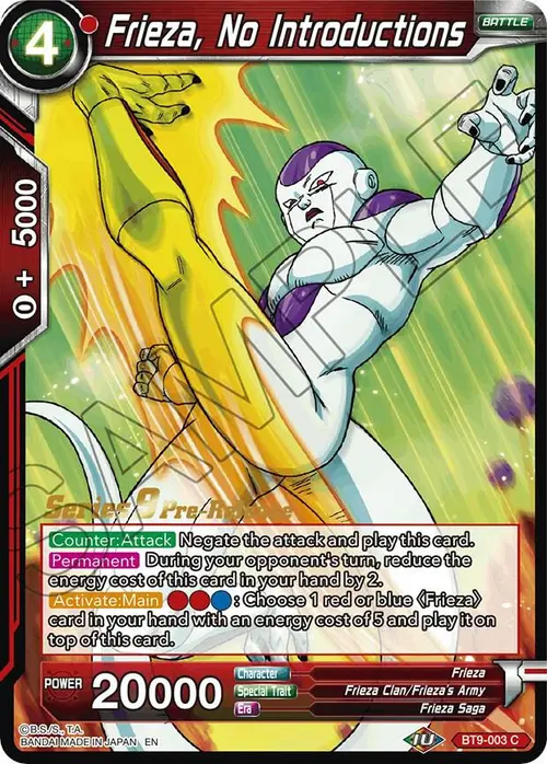 Frieza, No Introductions card art