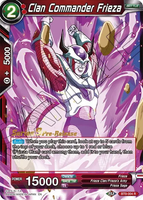 Clan Commander Frieza card art