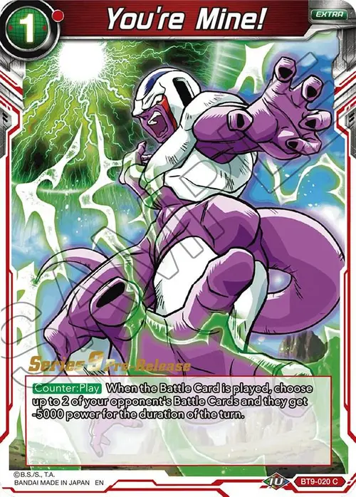 You're Mine! card art