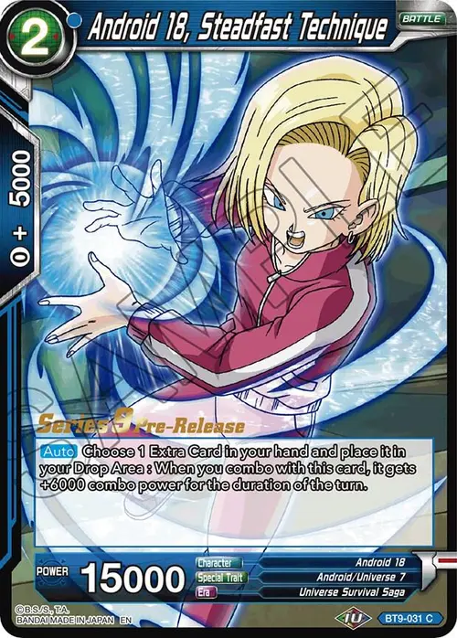 Android 18, Steadfast Technique card art