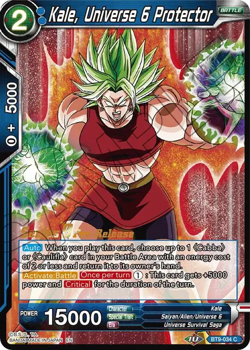 Kale, Universe 6 Protector card art