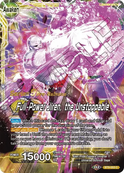 Jiren // Full-Power Jiren, the Unstoppable card art