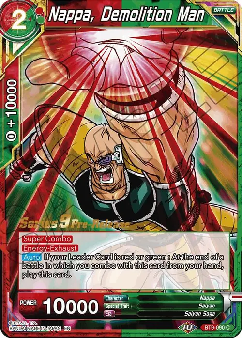 Nappa, Demolition Man card art