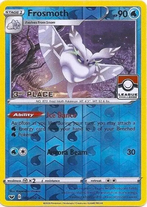 Frosmoth - 064/202 (League Challenge) [3rd Place] card art