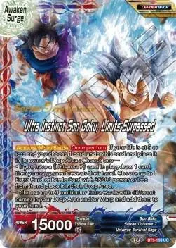 Son Goku // Ultra Instinct Son Goku, Limits Surpassed card art