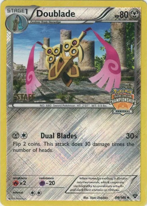 Doublade - 84/146 (Regional Championships) [Staff] card art