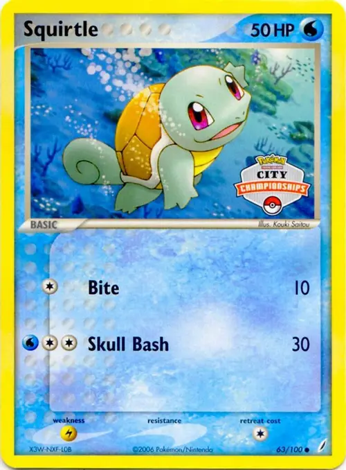 Squirtle - 63/100 (City Championships) card art