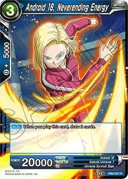 Android 18, Neverending Energy card art