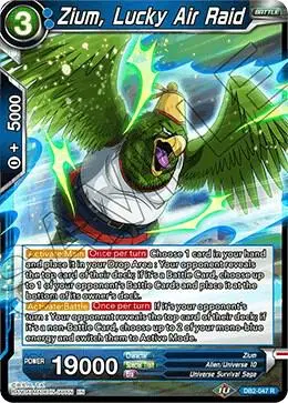 Zium, Lucky Air Raid card art